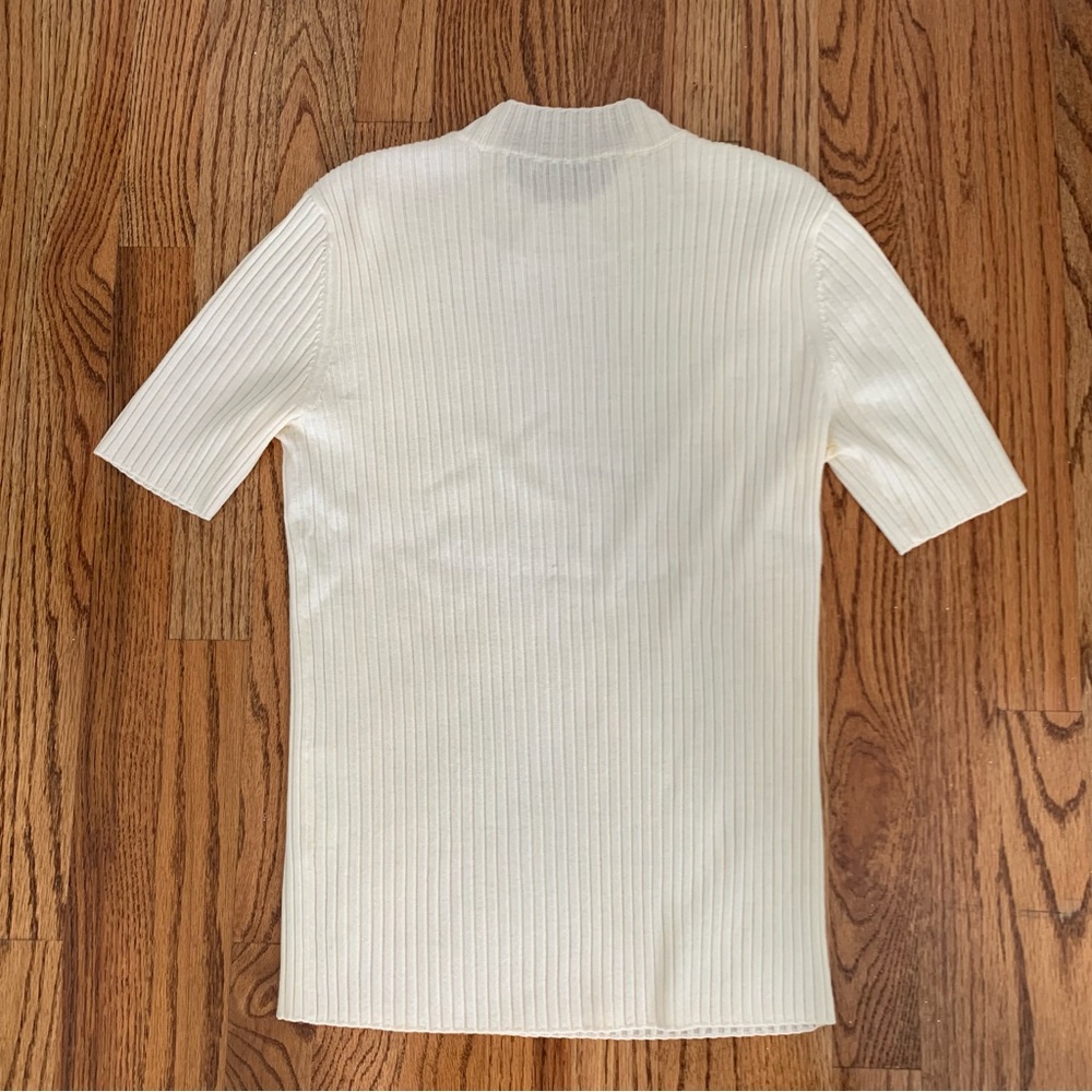MM LaFluer knit mock neck top